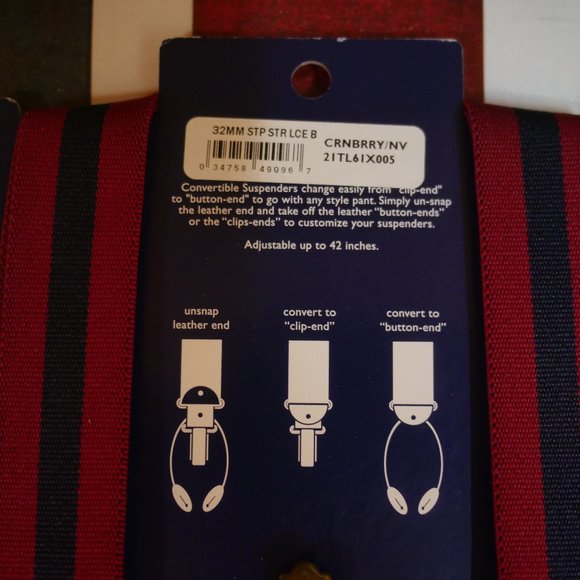 Tommy Hilfiger Suspenders (Convertable) - Picture 5 of 6
